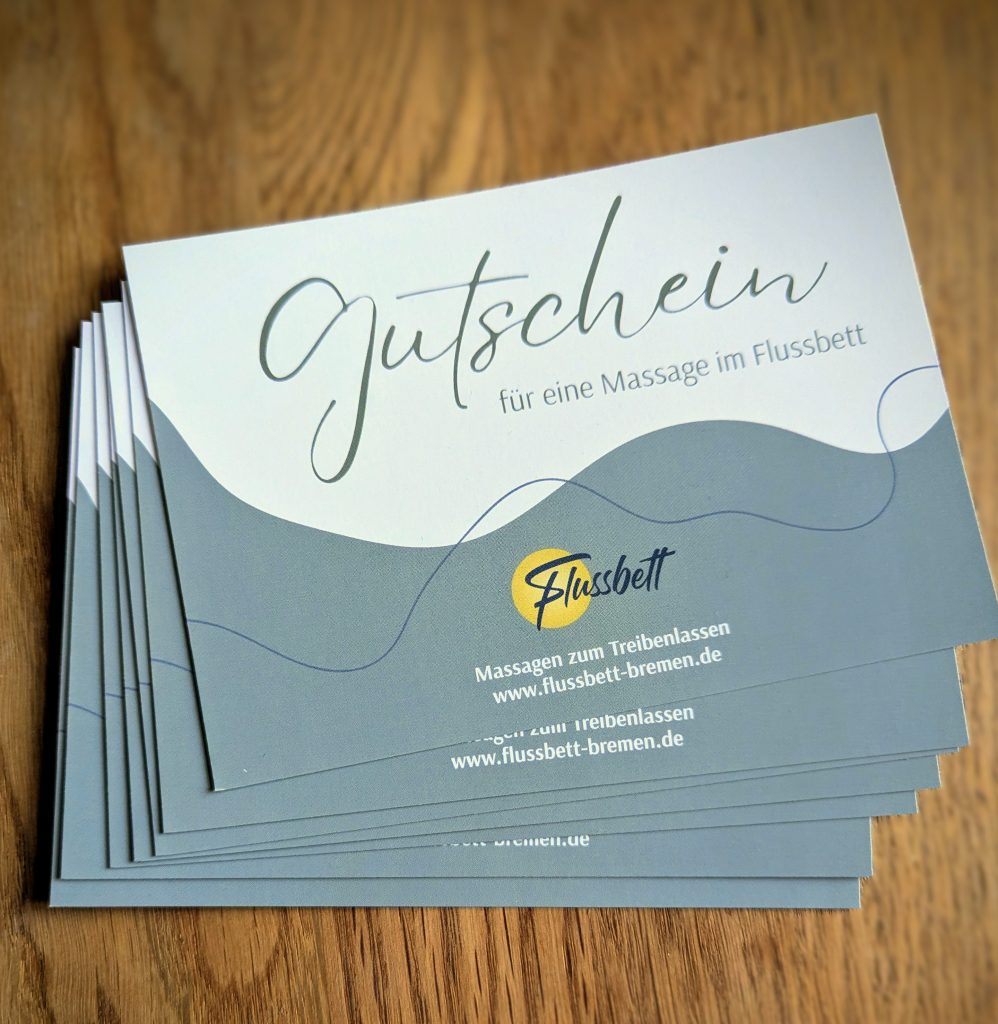 Massage-Gutschein Flussbett