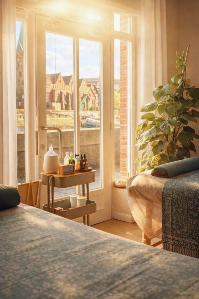 Paarmassagen im Flussbett